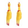 Novelty Rubber Squawking Chicken Toy Two Pack for Fun and Entertainment