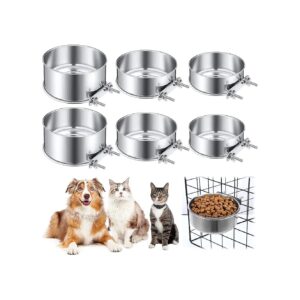 Nuenen Dog Crate Water and Food Bowl Set for Small Pets