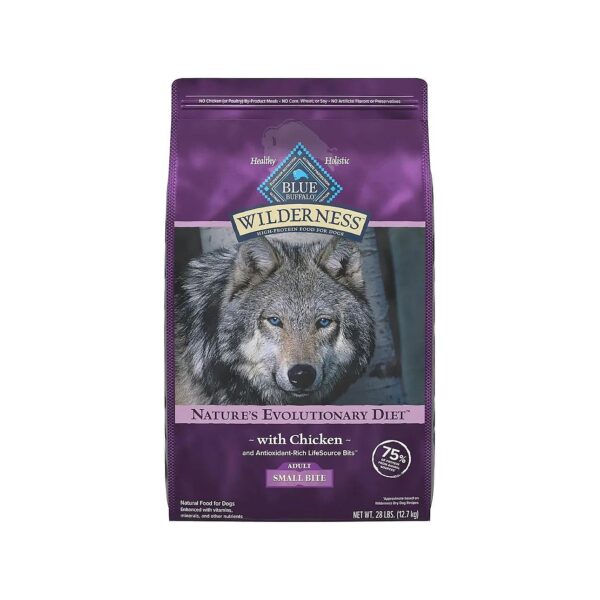 Nutrient-Dense, Adult Small Bite Dry Dog Food with Real Chicken and Whole Grains