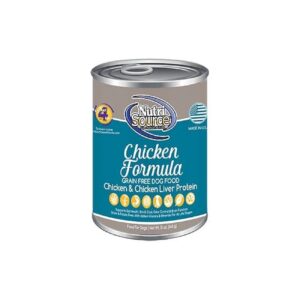 Nutritious Grain-Free Protein-Rich Dog Food with Chicken and Chicken Liver, 12-Pack