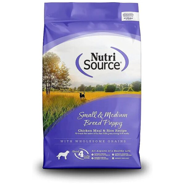 Nutritious Puppy Food for Small Breeds with Chicken Meal and Rice and Probiotics