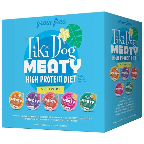 Nutritious Wet Dog Food Variety Pack with Real Chicken, Beef, and Duck