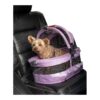 Nylon Made Pet Carrier and Car Seat for Small Dogs and Cats with Push Button Entry