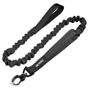 Nylon Tactical Dog Leash with Adjustable Bungee and Quick Release Function