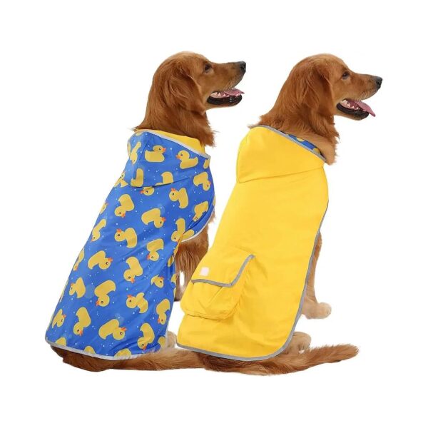 Nylon Waterproof Dog Raincoat Jacket Poncho Slicker Coat For Small Medium Large Dogs 3Xl