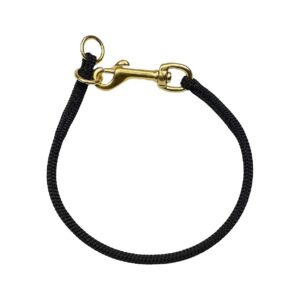 Nylon and Metal Constructed Dominant Dog Training Collar 16 Inch Black