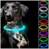 ONE LED Collar Fits All Dog Sizes with 7 Solid and Multicolor Options