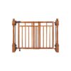 Oak Wood Wide Baby Gate for Banister and Wall Installation