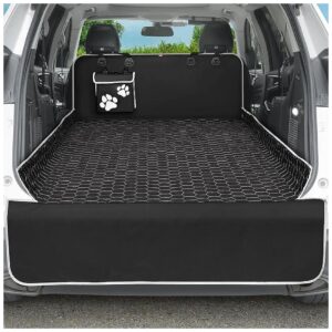 Oasser Waterproof Cargo Liner for Dogs SUV Large Size 55x91 Inches Black with Pocket