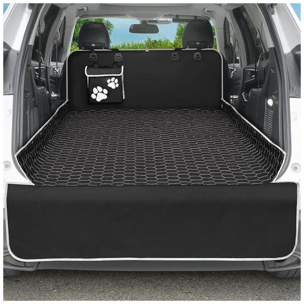 Oasser Waterproof Cargo Liner for Dogs SUV Large Size 55x91 Inches Black with Pocket