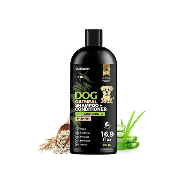 Oatmeal Shampoo and Conditioner for Dogs with Sensitive Skin Allergies