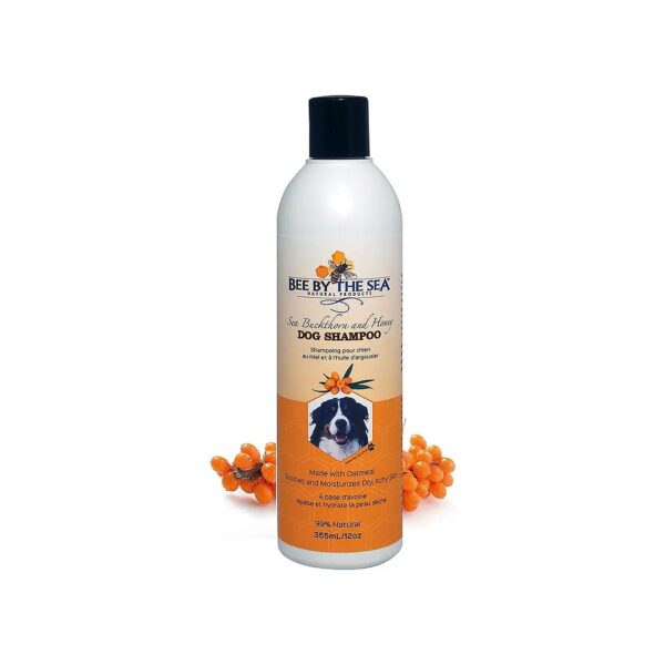 Oatmeal Shampoo with Honey and Sea Buckthorn for Dry, Itchy Skin and Shiny, Healthy Coat