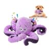 Octopus Squeaky Plush Dog Toys for Medium Small Large Breed Puppies