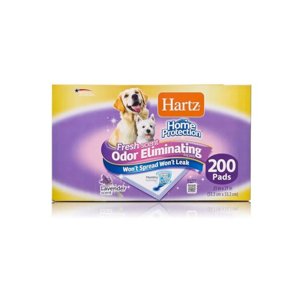 Odor Eliminating Gel Dog Pads with Protective Plastic Border and Corner Guards