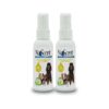 Odor Eliminator and Cleaner Spray for Dogs and Pets Natural Scent Safe 2 oz x 2