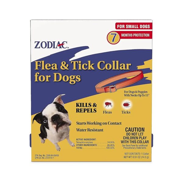 Odorless Flea and Tick Collar for Small Breed Dogs