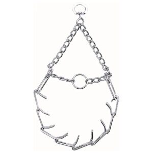 Off Pronged Training Slip Collar with Chrome Plated Prongs