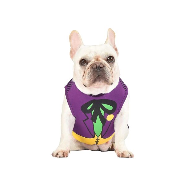 Official DC Comics Joker Dog Costume, X-Large Size, Soft and Comfortable for Large Dogs