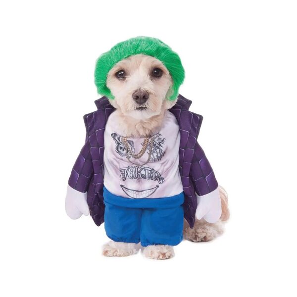 Official DC Comics Suicide Squad Pet Costume Joker Character Small Size