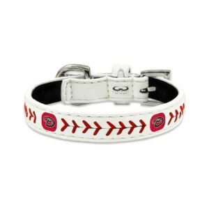 Official MLB Licensed Baseball Team Logo Leather Dog Collar