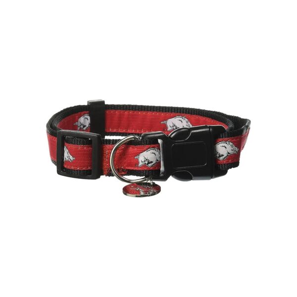 Official NCAA Arkansas Razorbacks Dog Collar Nylon Medium Large