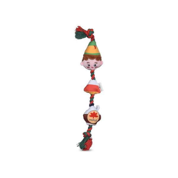 Official Plush Buddy the Elf and Candy Corn Dog Toy