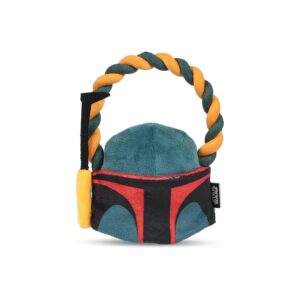 Official Star Wars Dog Toy with Boba Fett Theme and Sturdy Rope Ring