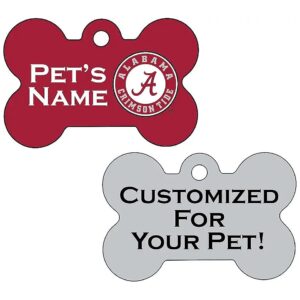 Officially Licensed Alabama Crimson Tide Pet Identification Tag with Material Information