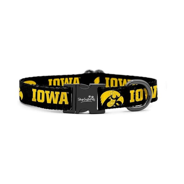 Officially Licensed Iowa Pet Collars with Sturdy Buckles for Small to Medium Dogs