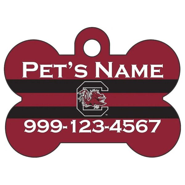 Officially Licensed South Carolina Gamecocks Pet Identification Tag