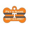 Officially Licensed Tennessee Volunteers Orange Bone Shaped Pet ID Tag