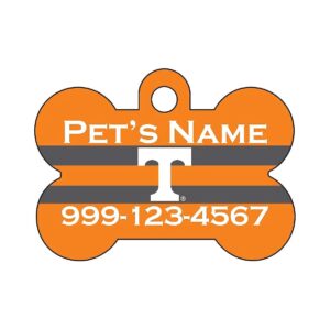 Officially Licensed Tennessee Volunteers Orange Bone Shaped Pet ID Tag