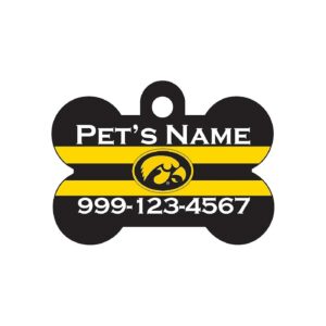 Officially Licensed University of Iowa Pet Tag for Pet Owners