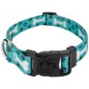 Oh My Dog Pattern Dog Collar with Polyester and Nickel Hardware for Small Pets