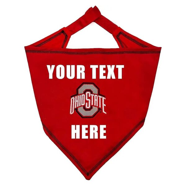 Ohio State Buckeyes Pet Accessory Bandana, Soft and Comfortable for Dogs and Cats