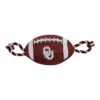 Oklahoma Sooners Football Dog Toy for Tug and Fetch Play