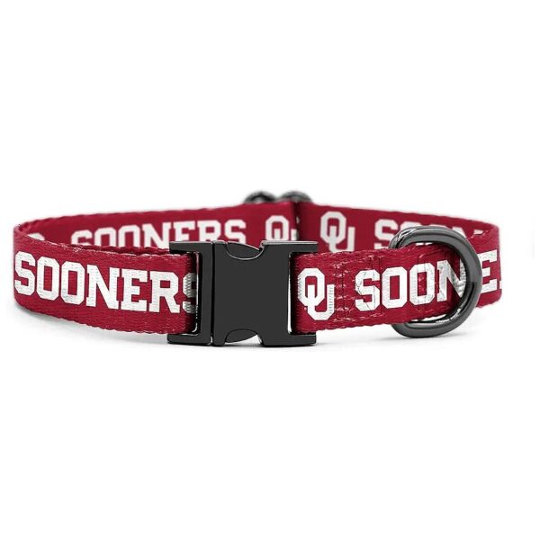 Oklahoma Sooners Officially Licensed Collar for Dogs and Cats with Adjustable Fit