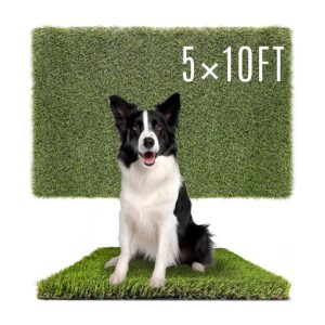 Olive Green Artificial Grass Pads 5x10FT for Dogs Indoor Outdoor Potty Mat Training