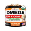 Omega 3 Dog Treats, Skin and Coat Support with Salmon Oil and Coconut Oil