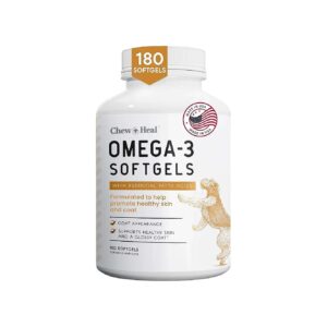 Omega 3 Fish Oil Capsules for Dog Skin and Coat Wellness