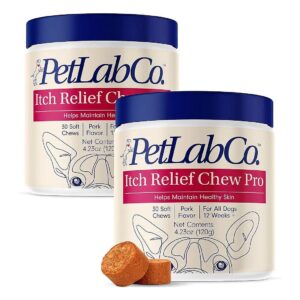 Omega 3 Itch Relief Chews for Dogs, Healthy Skin, and Seasonal Allergies Support