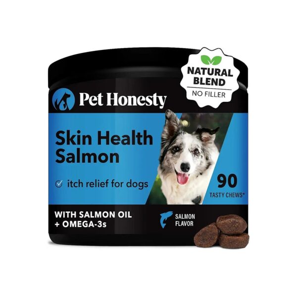 Omega-3 Rich Salmon Oil for Dogs Supports Healthy Skin and Glossy Coat