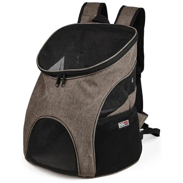 On Dog Backpack with Breathable Interior and Airline Approval for Small to Medium Dogs