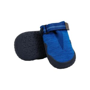 On Paw Boots for Dogs with Hook-and-Loop Closure and Breathable Upper Blue Pool Size 00