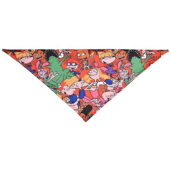 One Size Fits All Dog Bandana with Nickelodeon All Star Characters