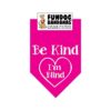 One Size Fits Most Hot Pink Bandana for Blind Medium Large Dogs