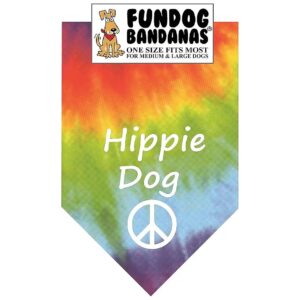 One Size Fits Most Large and Medium Breeds Dog Hippie Bandana for Festive Occasions