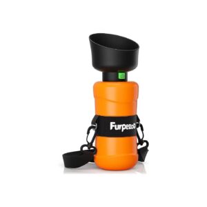 Orange 27OZ Portable Dog Water Bottle for Travel Walking Hiking Pet Water Dispenser