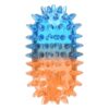 Orange Blue Thermoplastic Rubber Pill Spiker Dog Chew Toy with Massage Gum Spikes