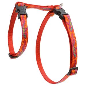 Orange Cartoon Pattern Nylon Harness for Small Pets 12-20